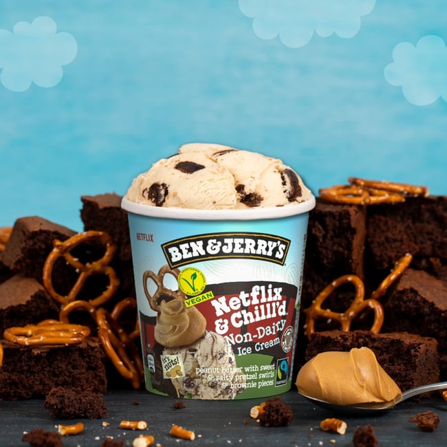 Ben & Jerry's Netflix And Chill Vegan Ben & Jerry's Vegán Netflix&Chill'd Jégkrém